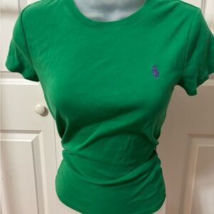 Ralph Lauren Green Polo T-Shirt Short Sleeve Fitted